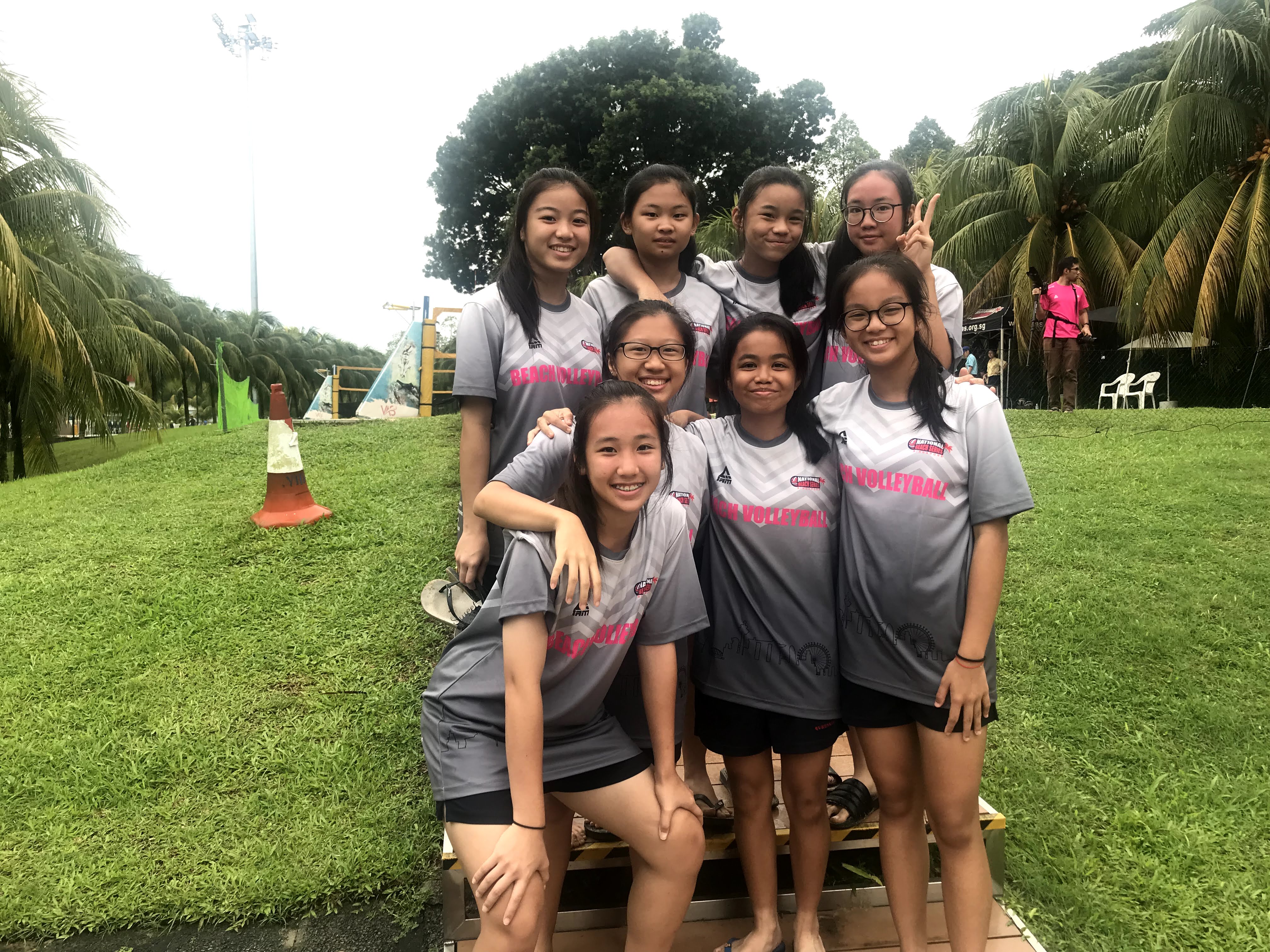 photo of us volunteering together