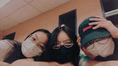 me and friends in Ngee Ann class