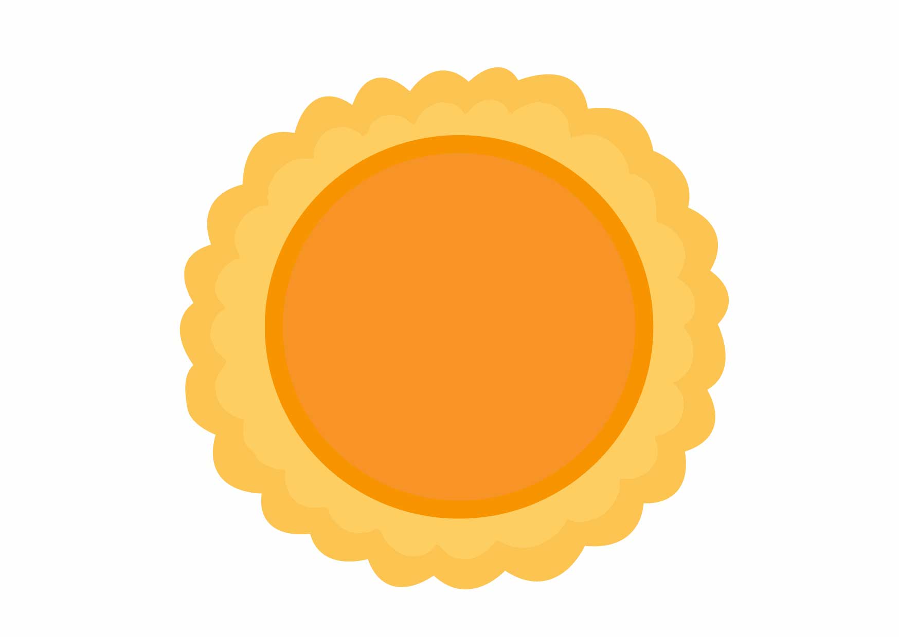 drawing of pinapple tart with colours